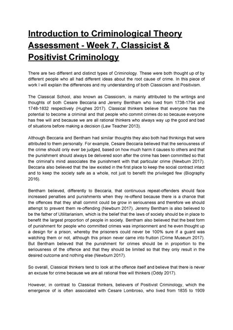 what causes criminal behavior essay